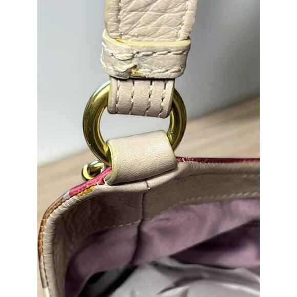 Coach 18764 Madison Op Art Maggie Shoulder Bag & Matching Key Chain Cardholder - Picture 12 of 15